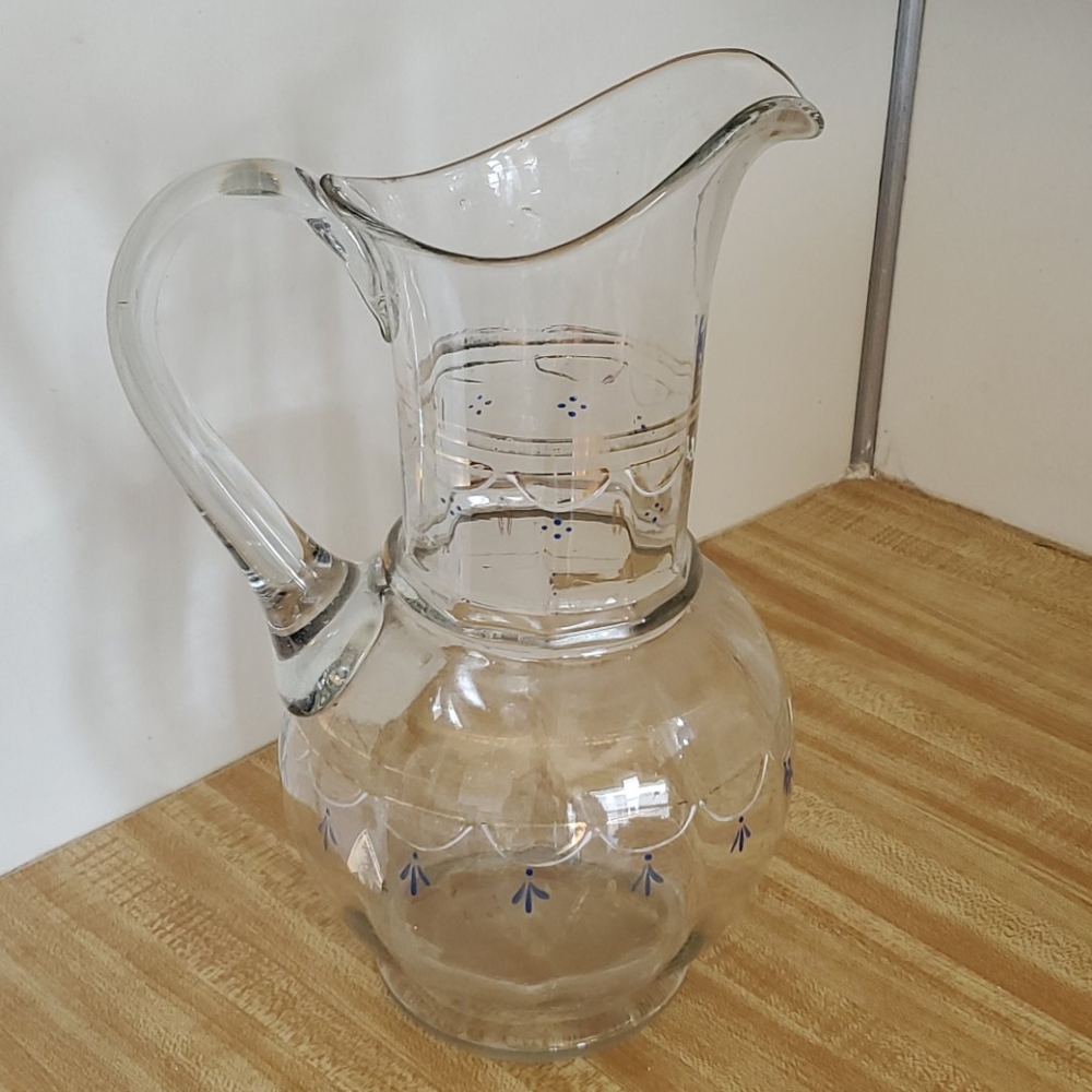 1960s Vintage glass pitcher